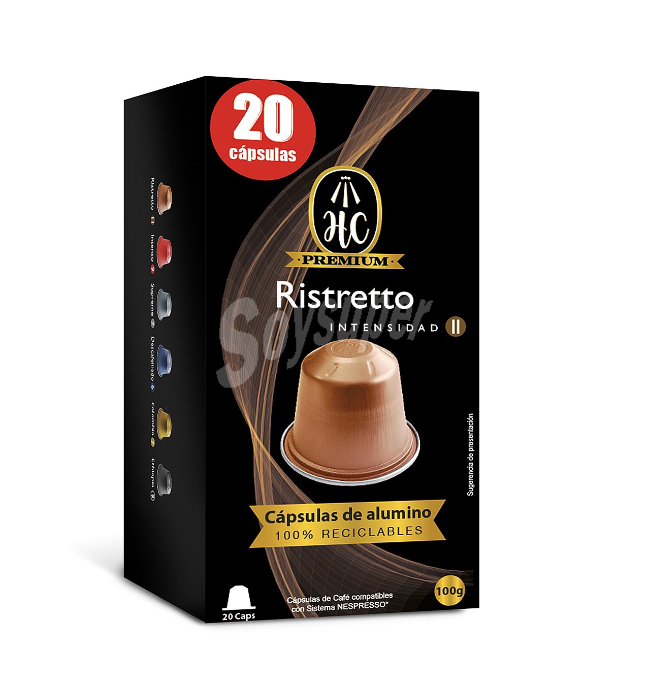 Capsulas hc nespresso ristreto