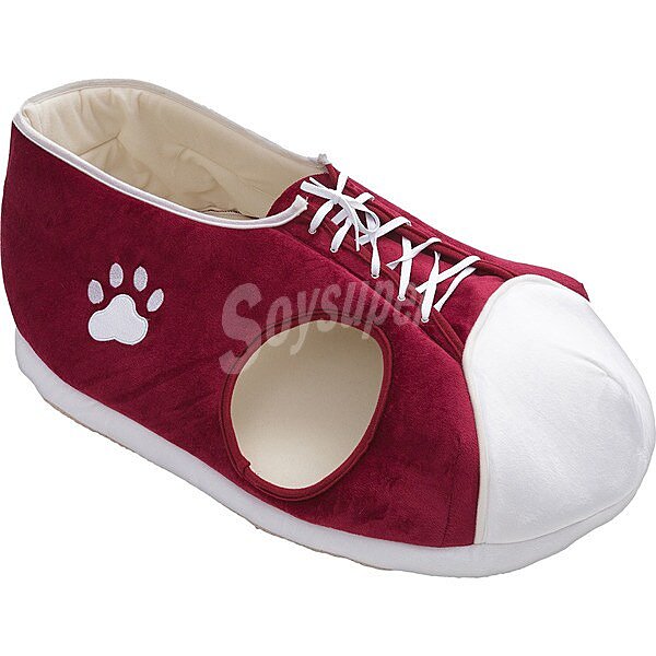 Igloo para perros y gatos modelo Zapatilla Roja 1 unidad