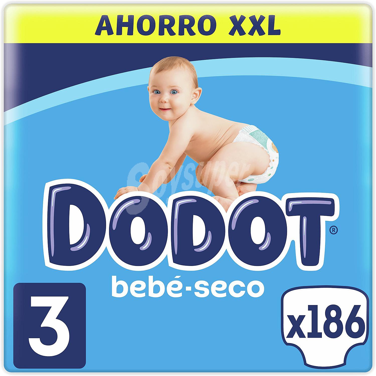 Pañales Dodot bebé-seco T3 (6-10 Kg)