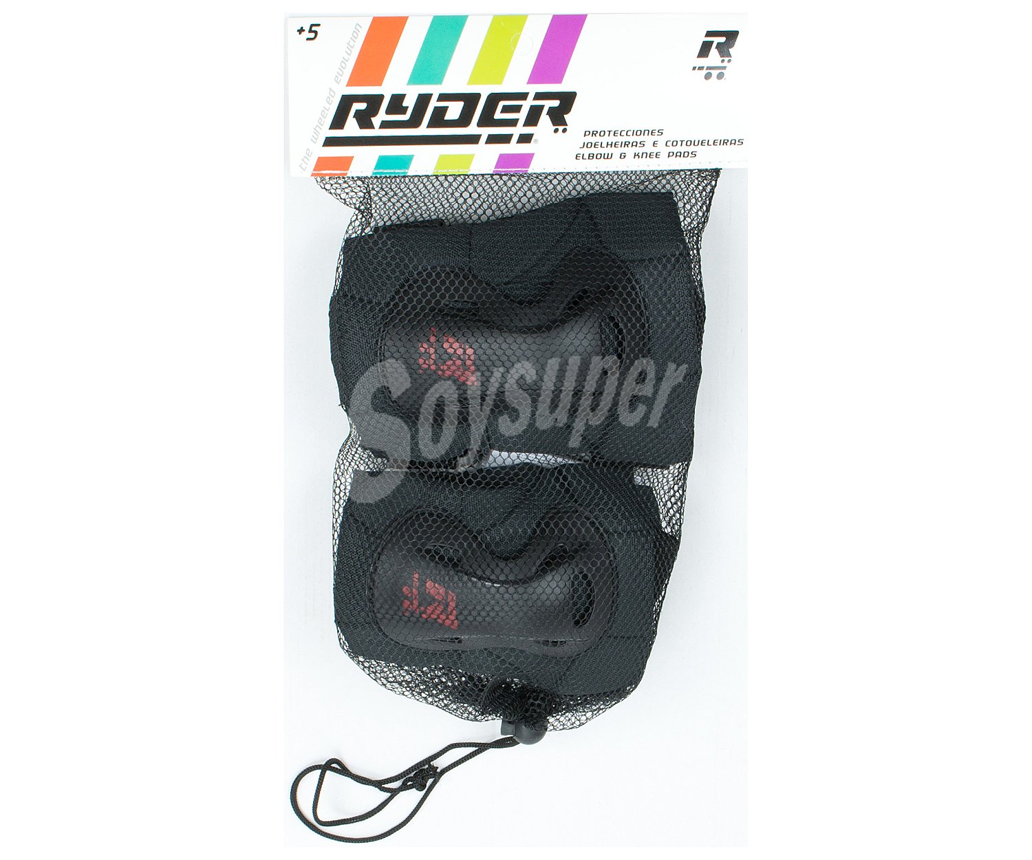 Set de protecciones infantiles Ryder, color negro, saica