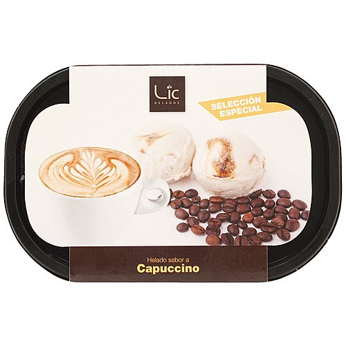 LIC Tarrina de helado con sabor a capuccino LIC