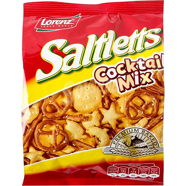 Saltletts Satletts Cocktail Mix de galletas saladas