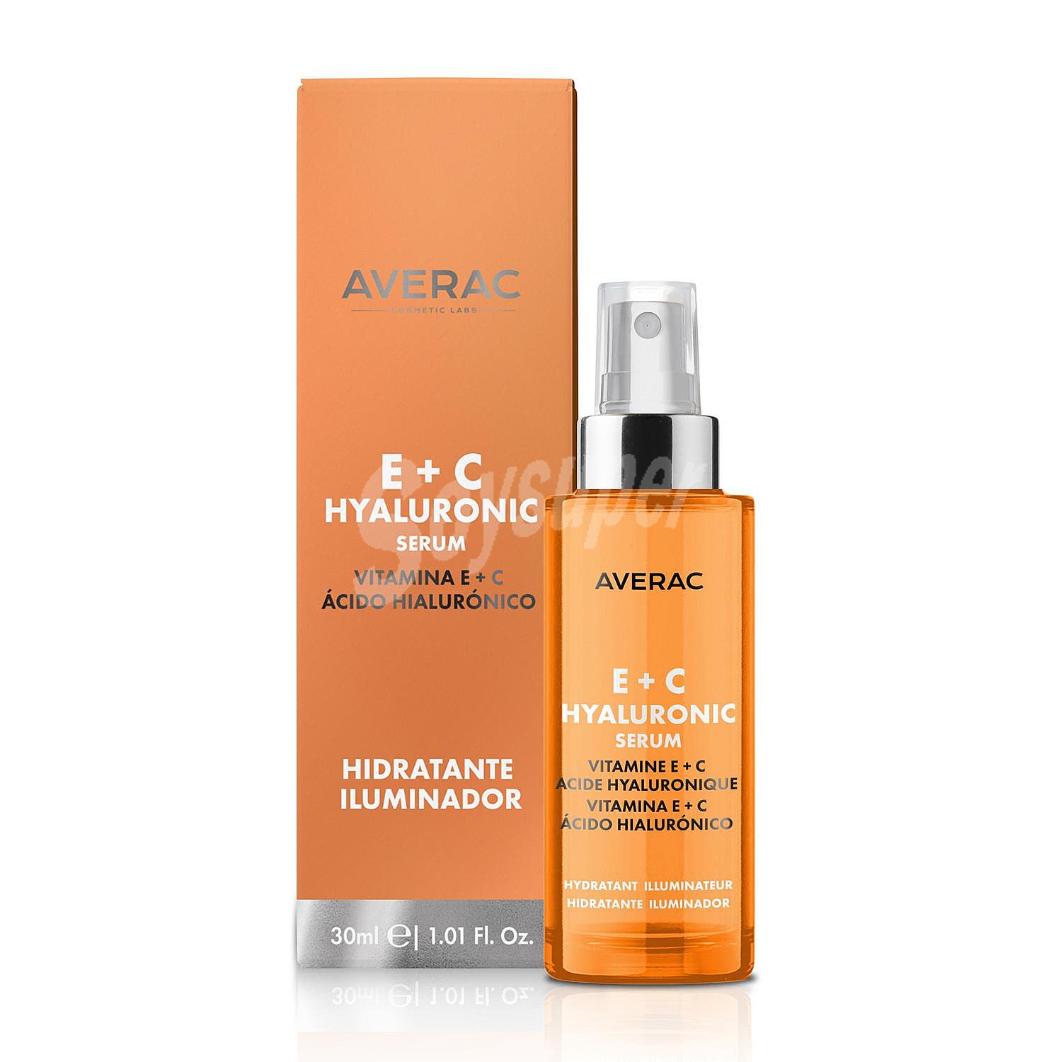 Serum hidratante iluminador E+C Averac