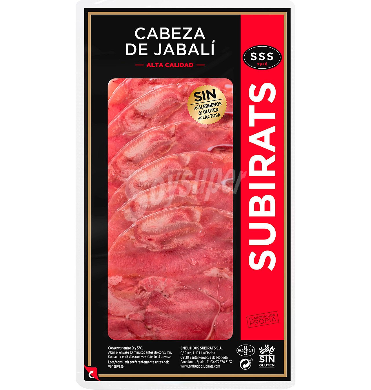 Cabeza subirats jabalí