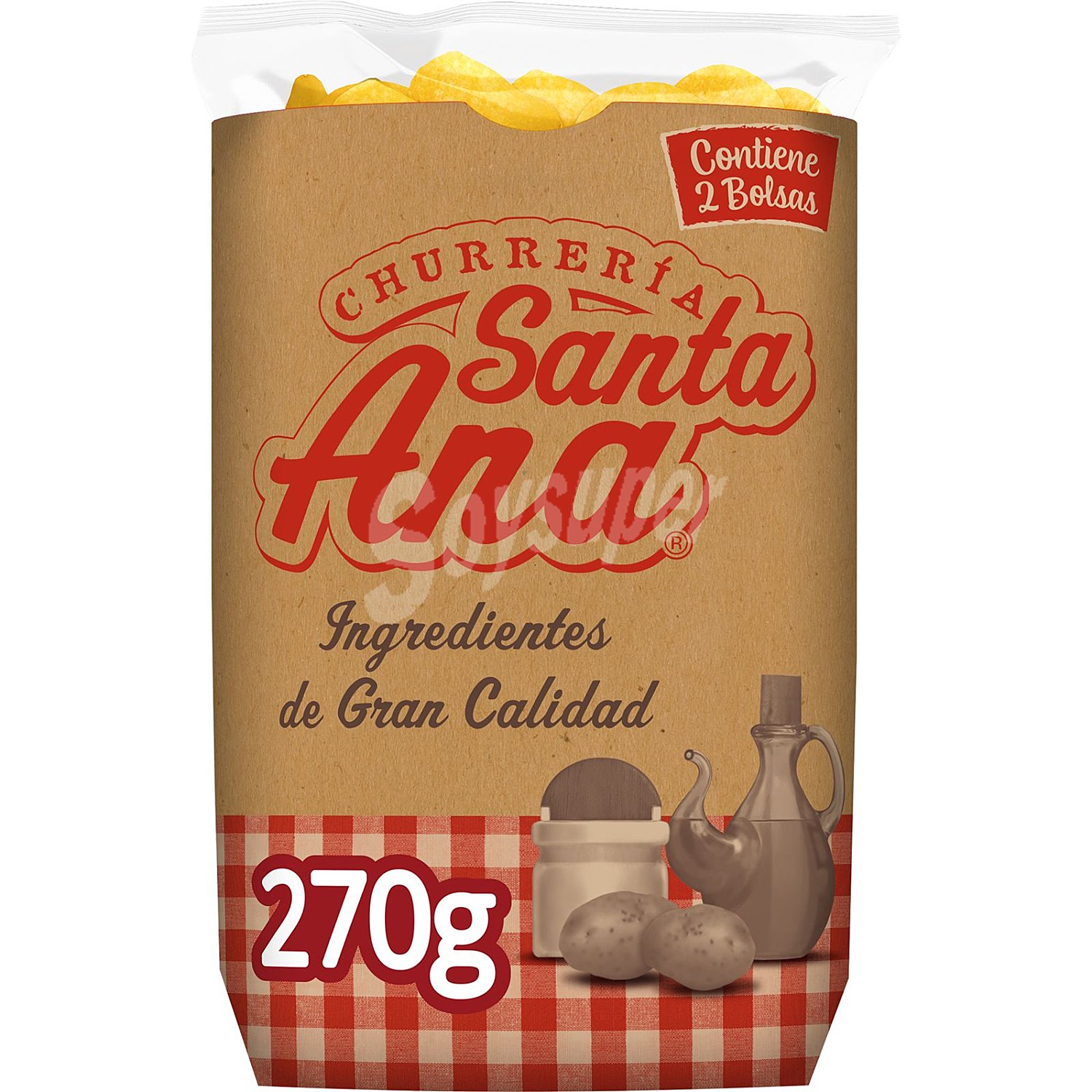 Patatas fritas artesanas santa ANA x 135 G