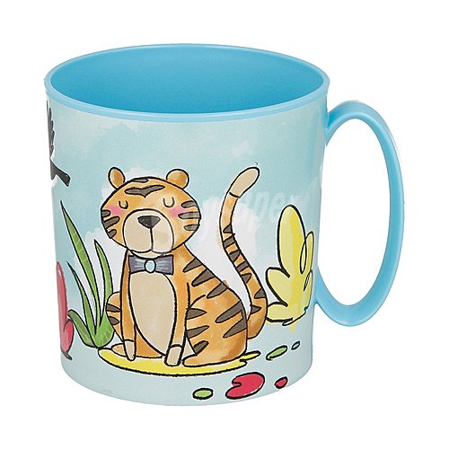 Taza infantil diseño animales, 0,35 litros stor.