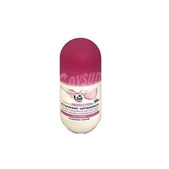 Desodorante roll-on dermo protección antitranspirante 0% alcohol Carrefour Soft