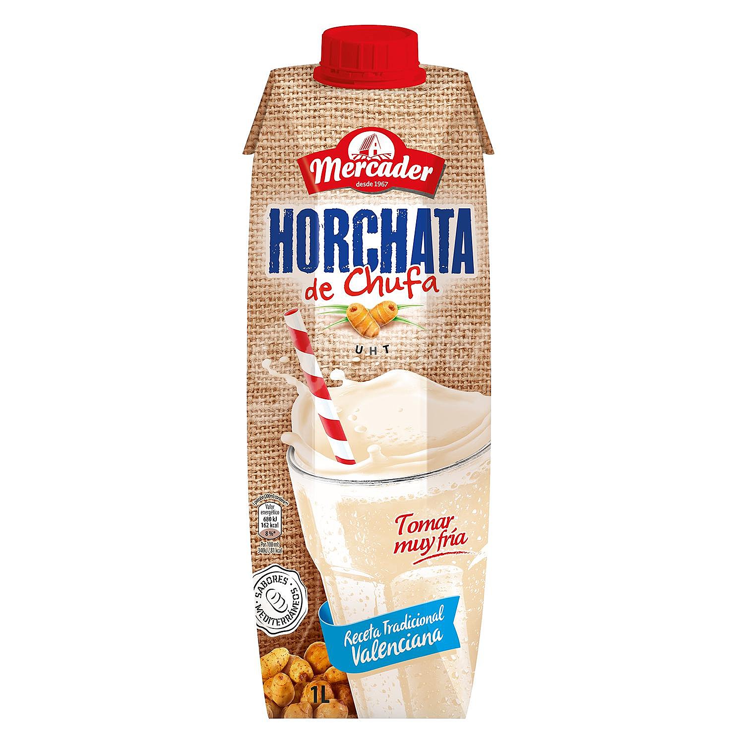 Horchata de chufa, elaborada según la receta tradicional valenciana