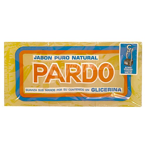 Pardo Jabón puro natural pardo