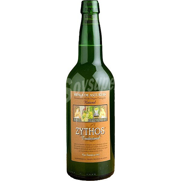 Zythos sidra natural tradicional DOP Sidra de Asturias