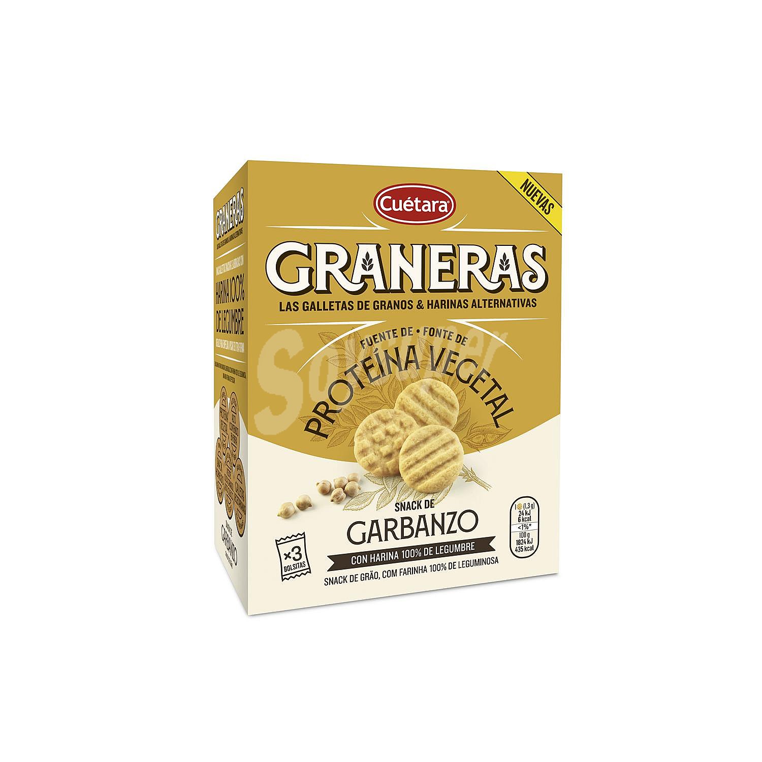 Galletas snack de garbanzo Graneras