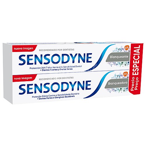 Sensodyne Pasta de dientes blanqueante, para personas con sensibilidad dental sensodyne Blanqueante