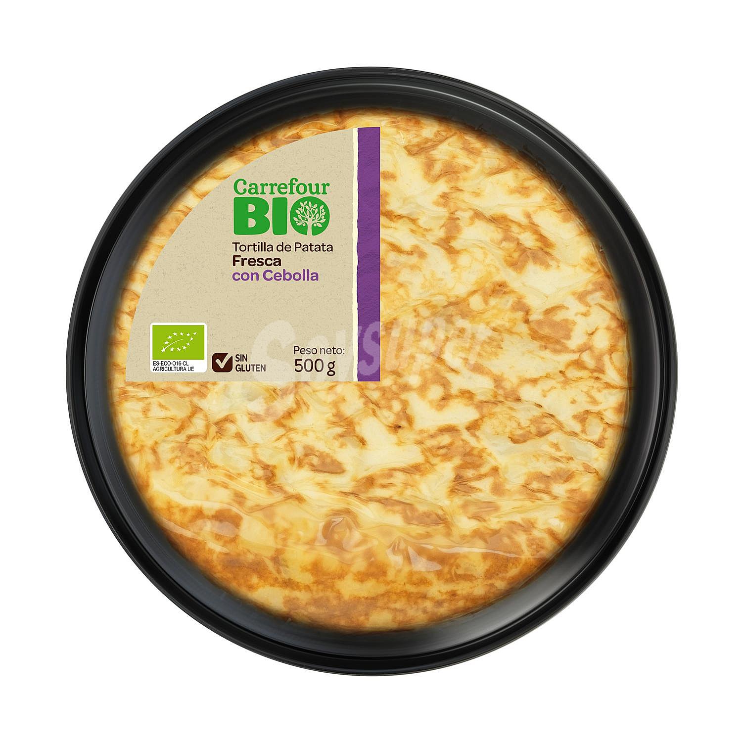 Tortilla de patatas con cebolla ecológica Carrefour Bio sin gluten