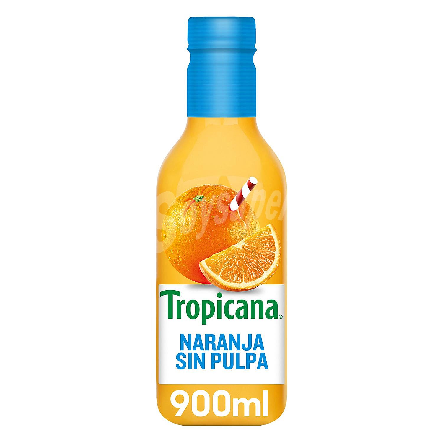 Zumo de naranja exprimido sin pulpa