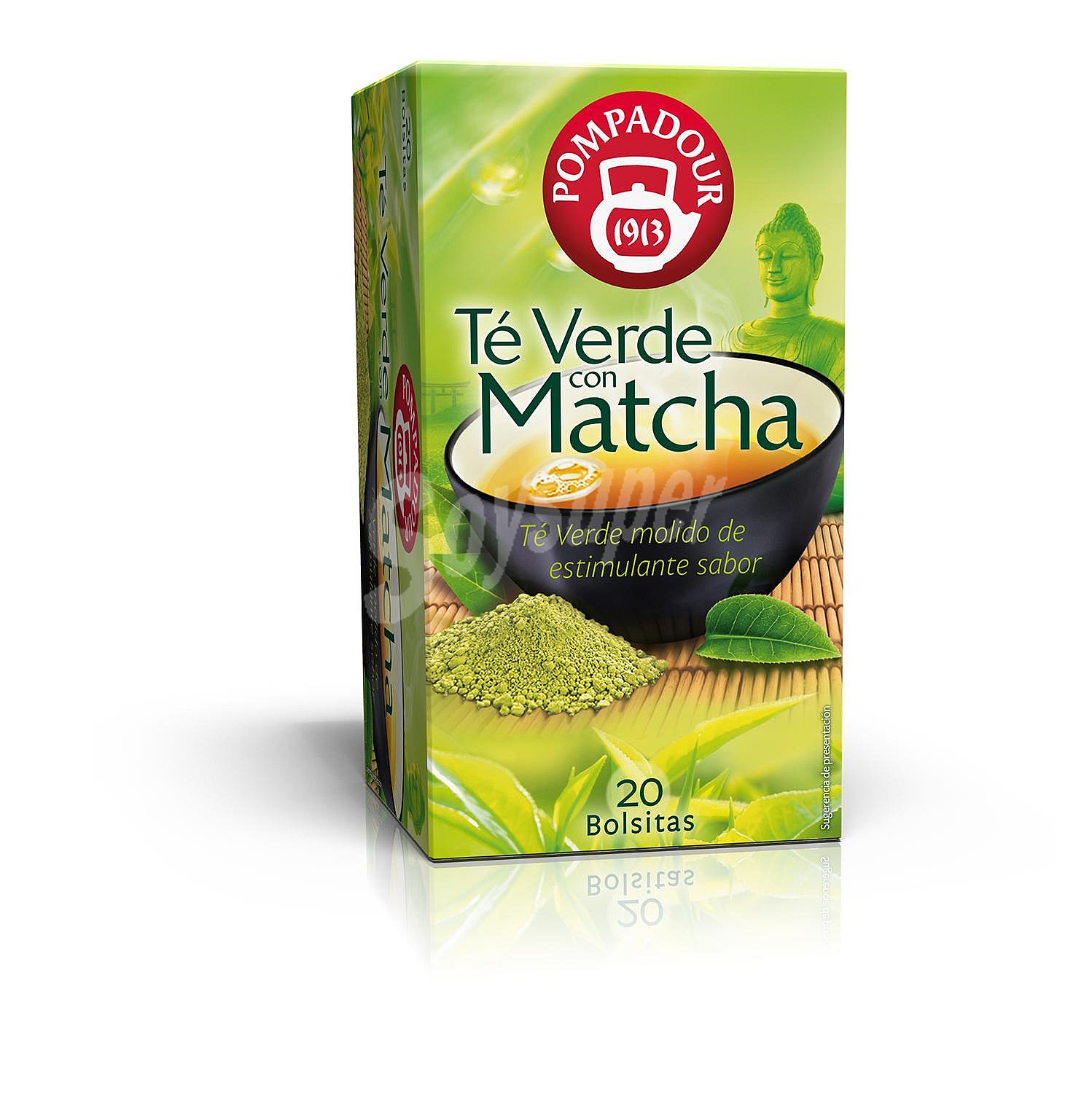 Té verde con Matcha, pompadour, .35 G