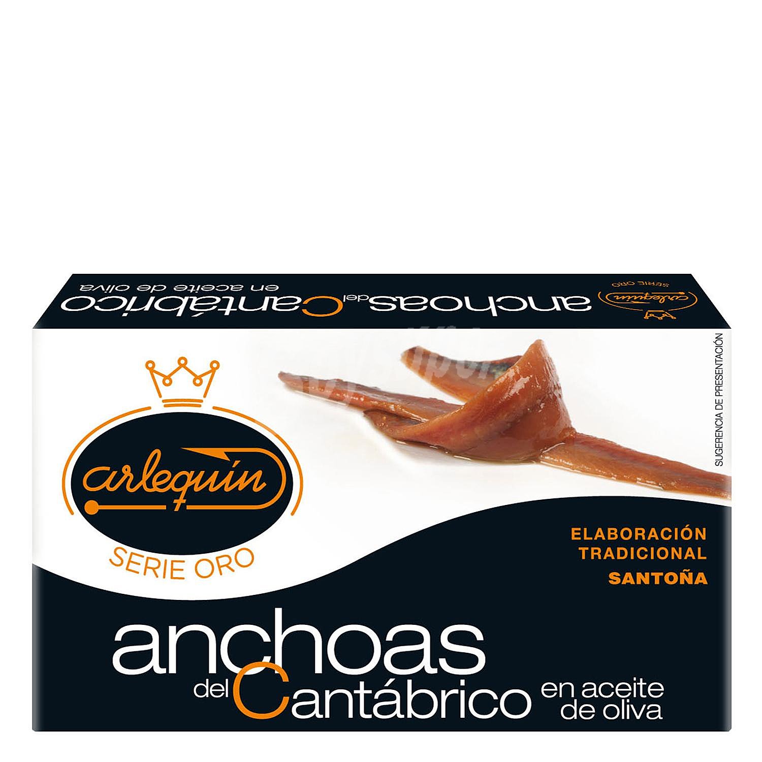 Annchoas del cantábrico en aceite de oliva Arlequín