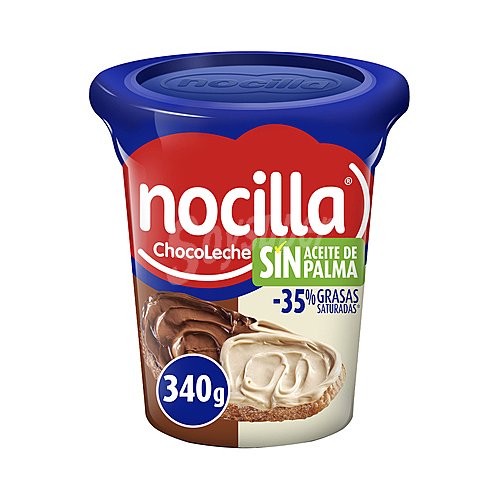 Nocilla Doble crema de cacao y leche con avellanas, dos sabores nocilla