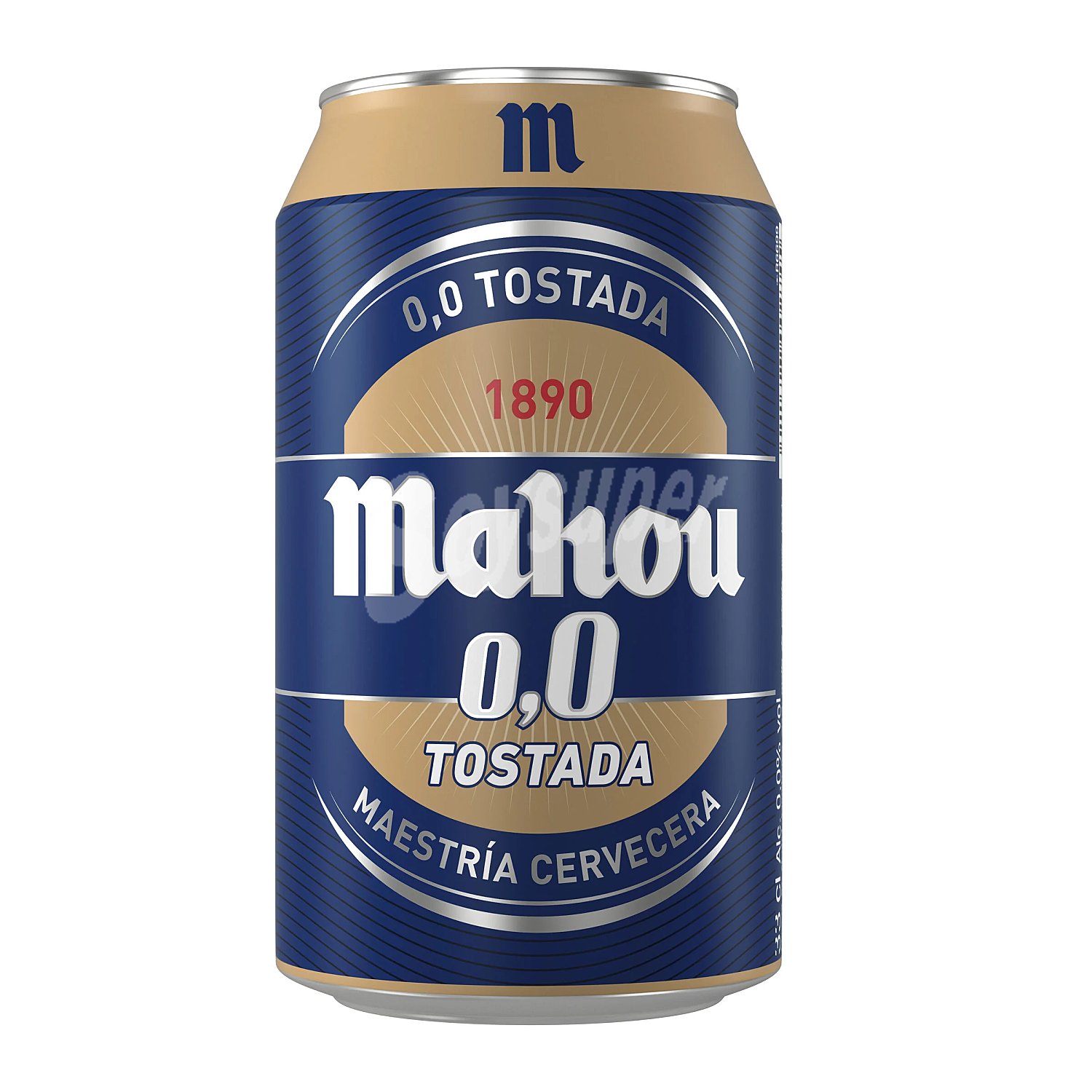 Cerveza tostada Mahou 0,0 sin alcohol