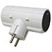 Adaptador doble schuko 16a. 3500w. blanco, eurobric