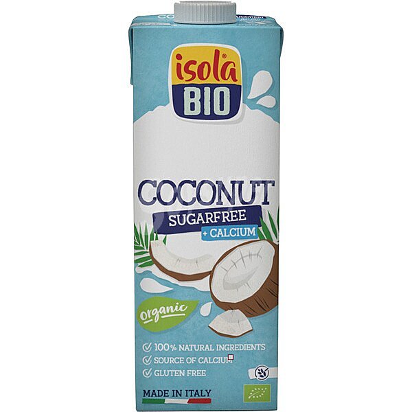 Bio bebida de coco con calcio y sin azúcar ecológica y sin gluten