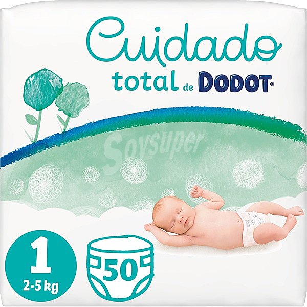 Cuidado Total pañales unisex de 2 a 5 kg talla