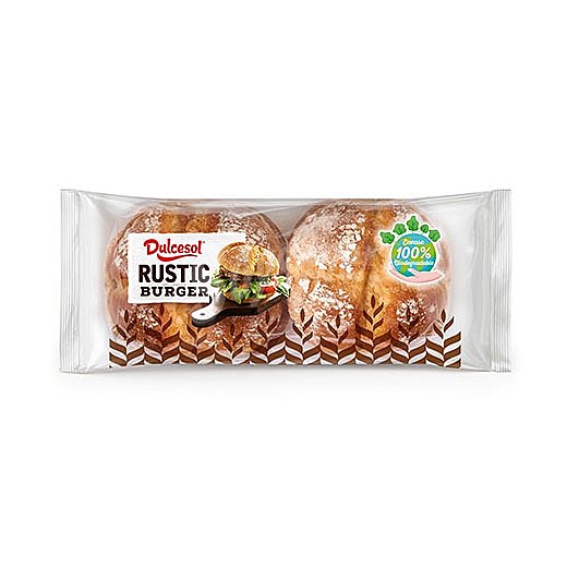 Pan de hamburguesa rústico Dulcesol