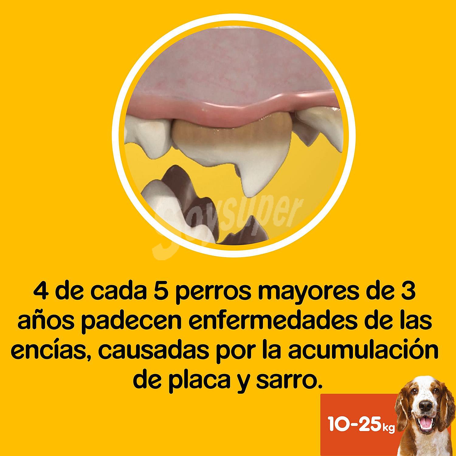 Snacks dental para perros de talla mediana aliento fresco