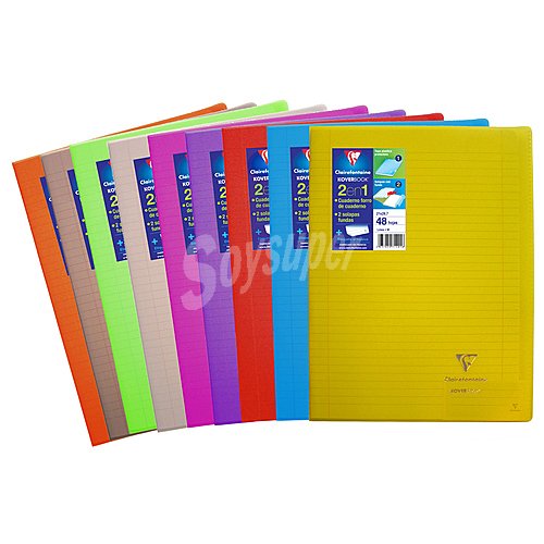 Cuaderno A4 de 48 hojas y varios colores, clairefontaine