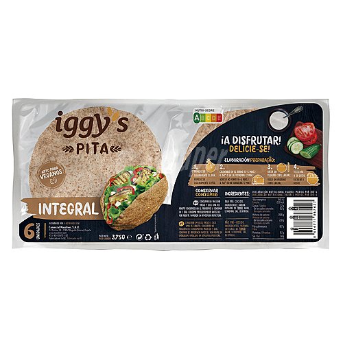 Iggy's Pan de pita integral iggy's