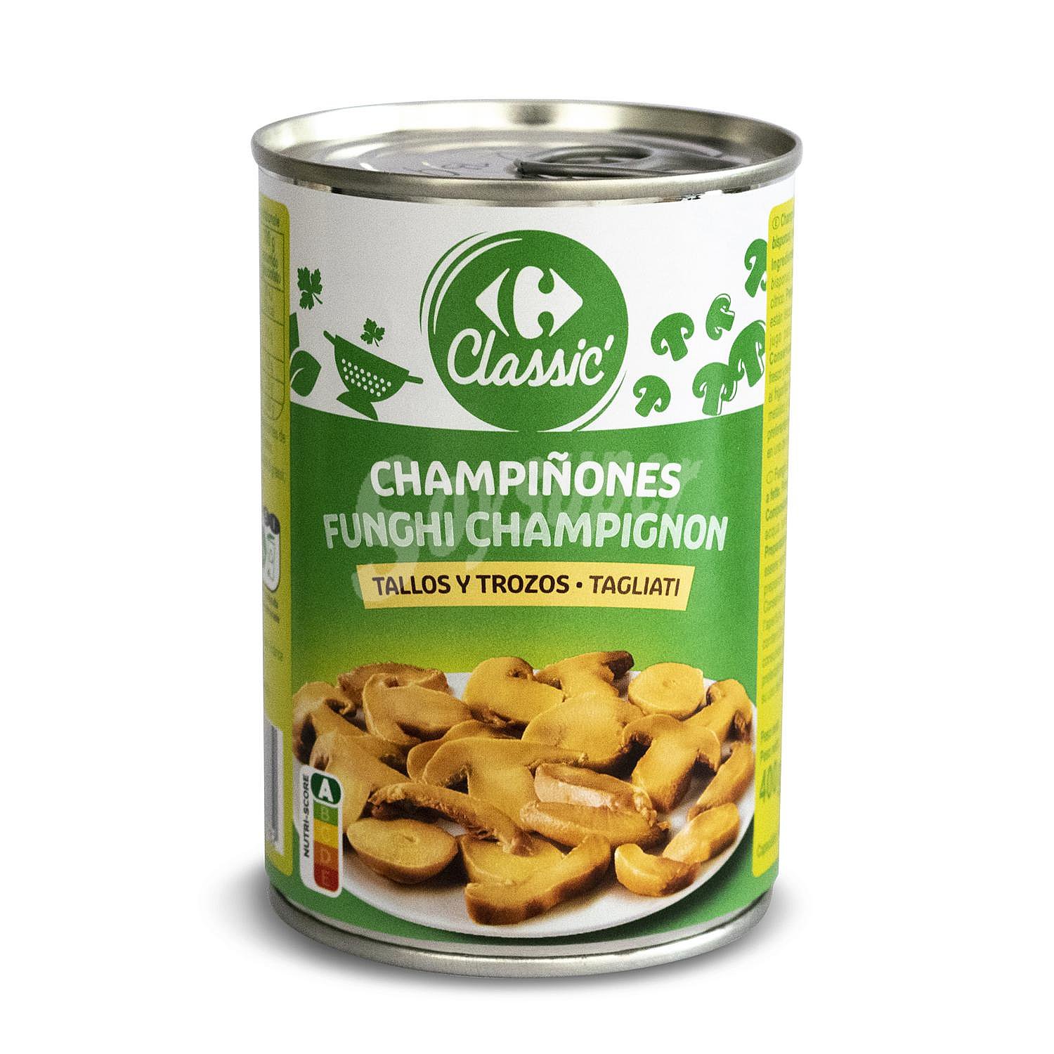 Champiñón en trozos Classic Carrefour