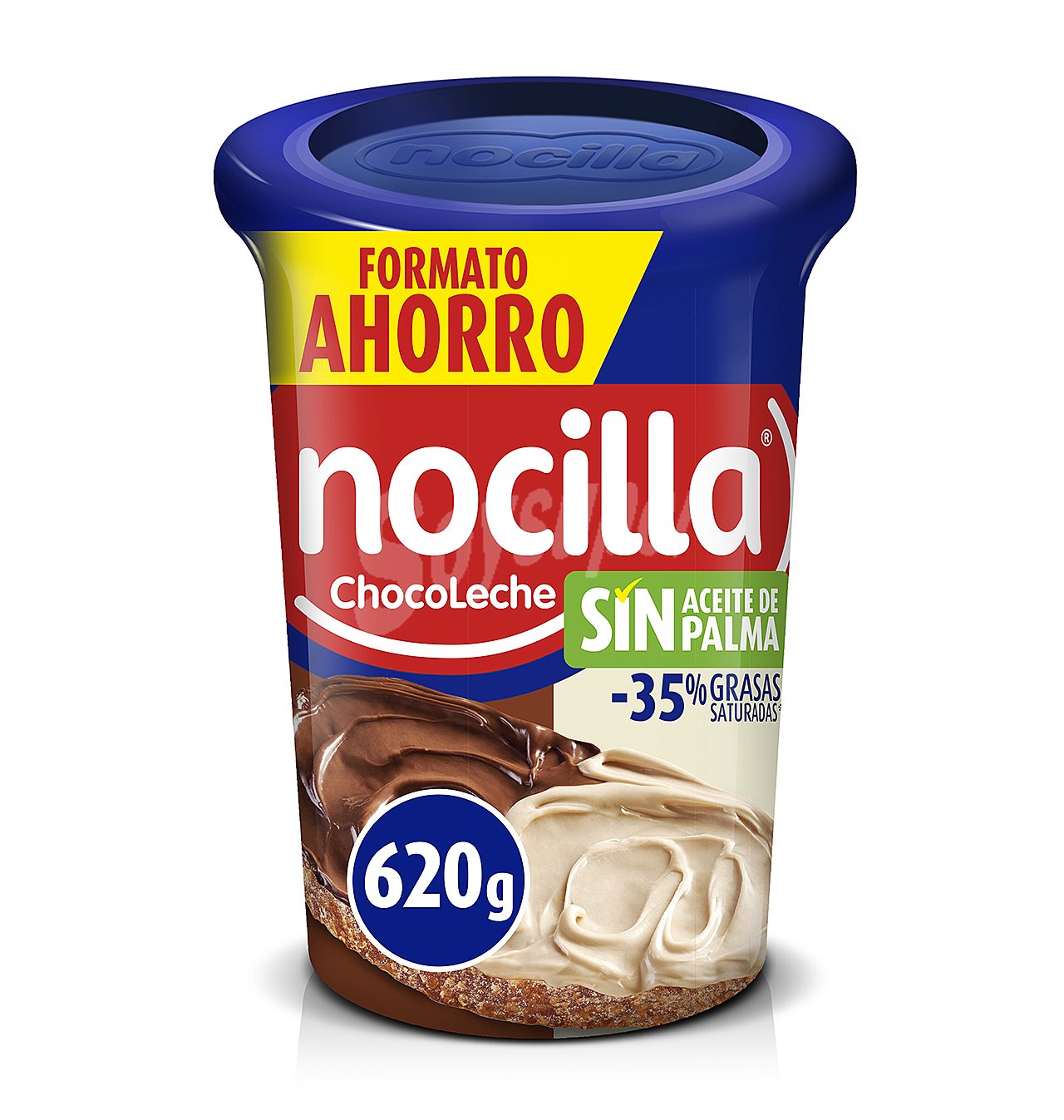 Doble crema de cacao y leche con avellanas, dos sabores, sin aceite de palma