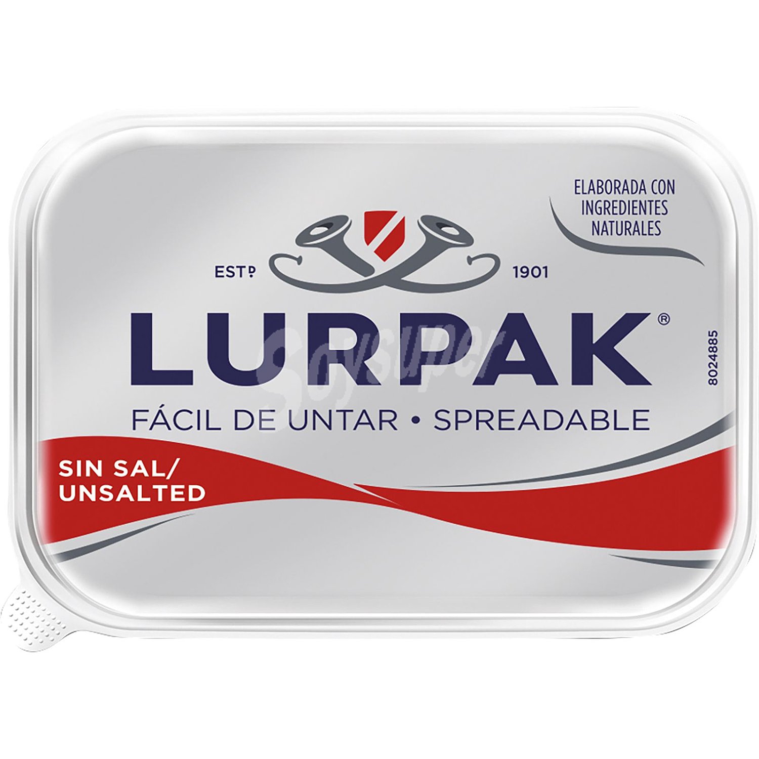 Mantequilla fácil de untar sin sal Lurpak