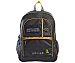 Mochila juvenil Come On color negro con bolsillos frontales,