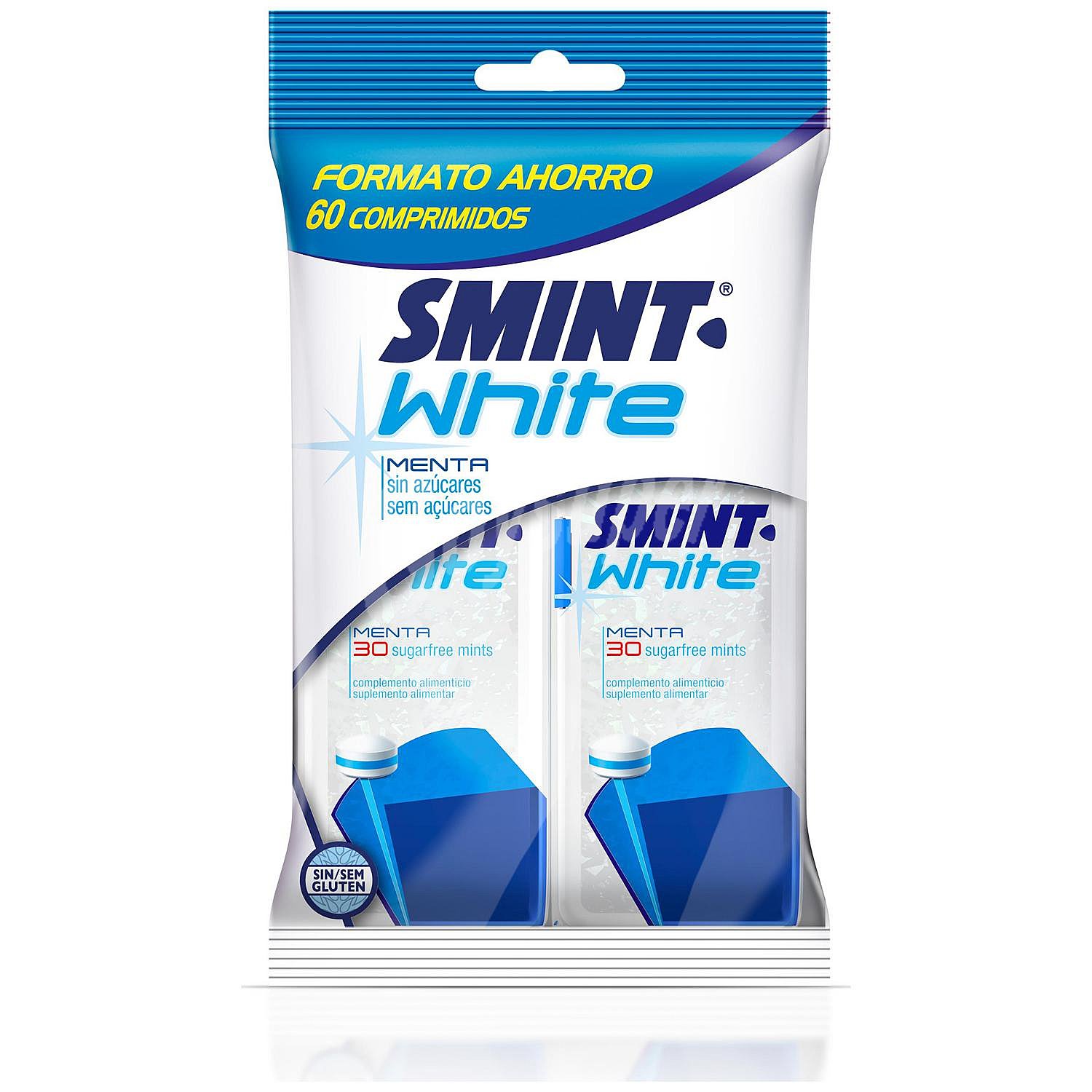 Caramelos sabor menta sin azúcar Smint White sin gluten