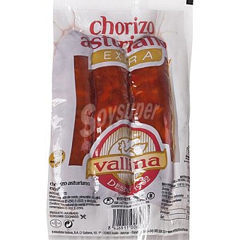 Chorizo extra asturiano sin gluten sin lactosa