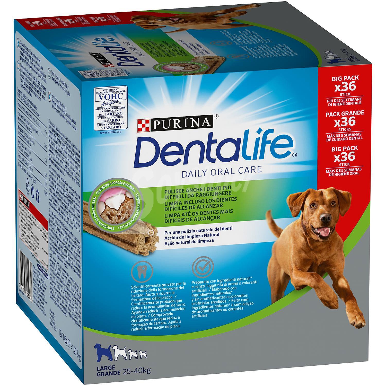 Dentalife snack dental para perros de raza grande 25-40 kg