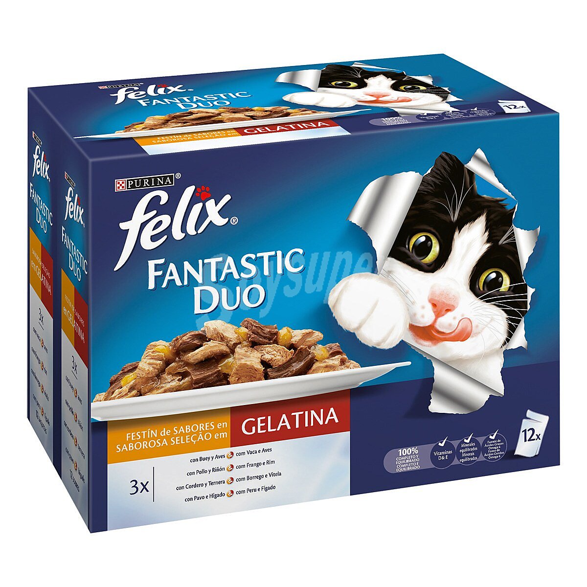 Purina Felix Fantastic Duo Delicious carne