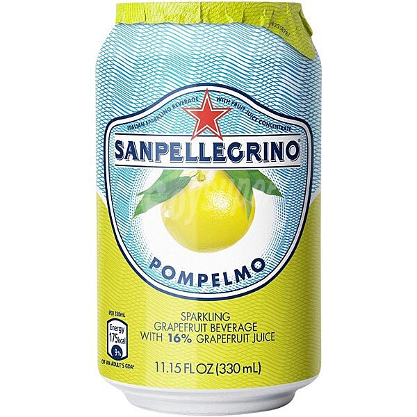 Refresco de pomelo con gas