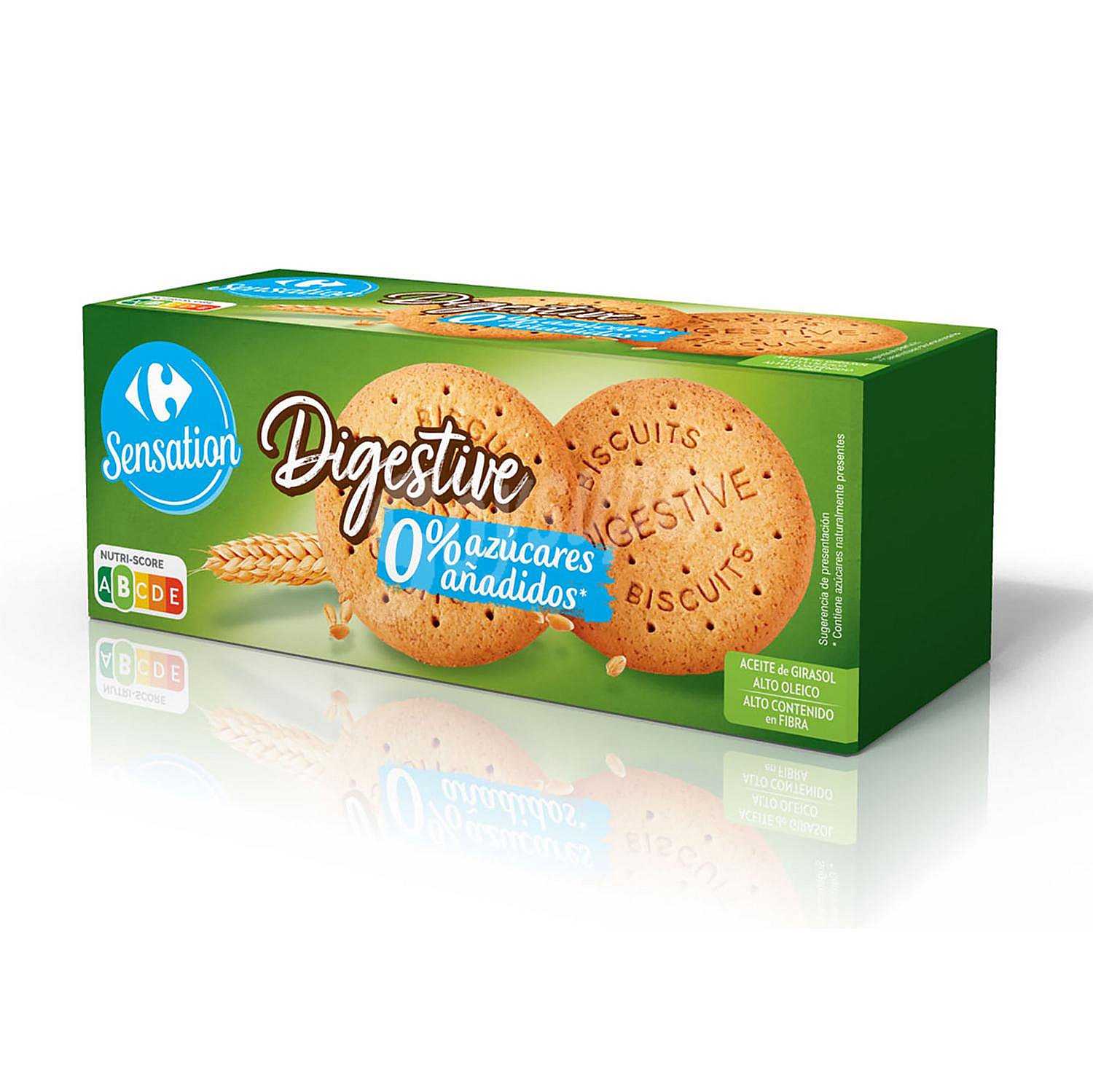 Galletas sin azúcares añadidos Digestive Carrefour