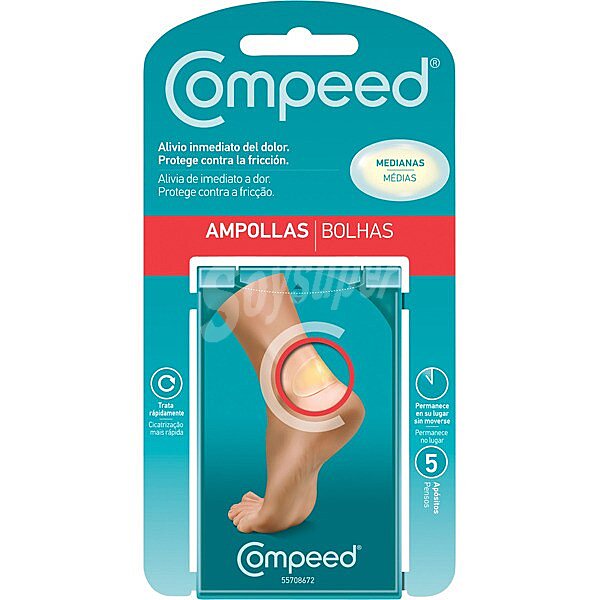 Apósitos ampollas medianas Compeed