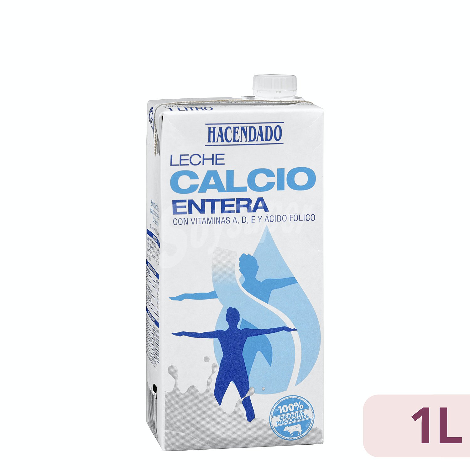 Leche entera calcio