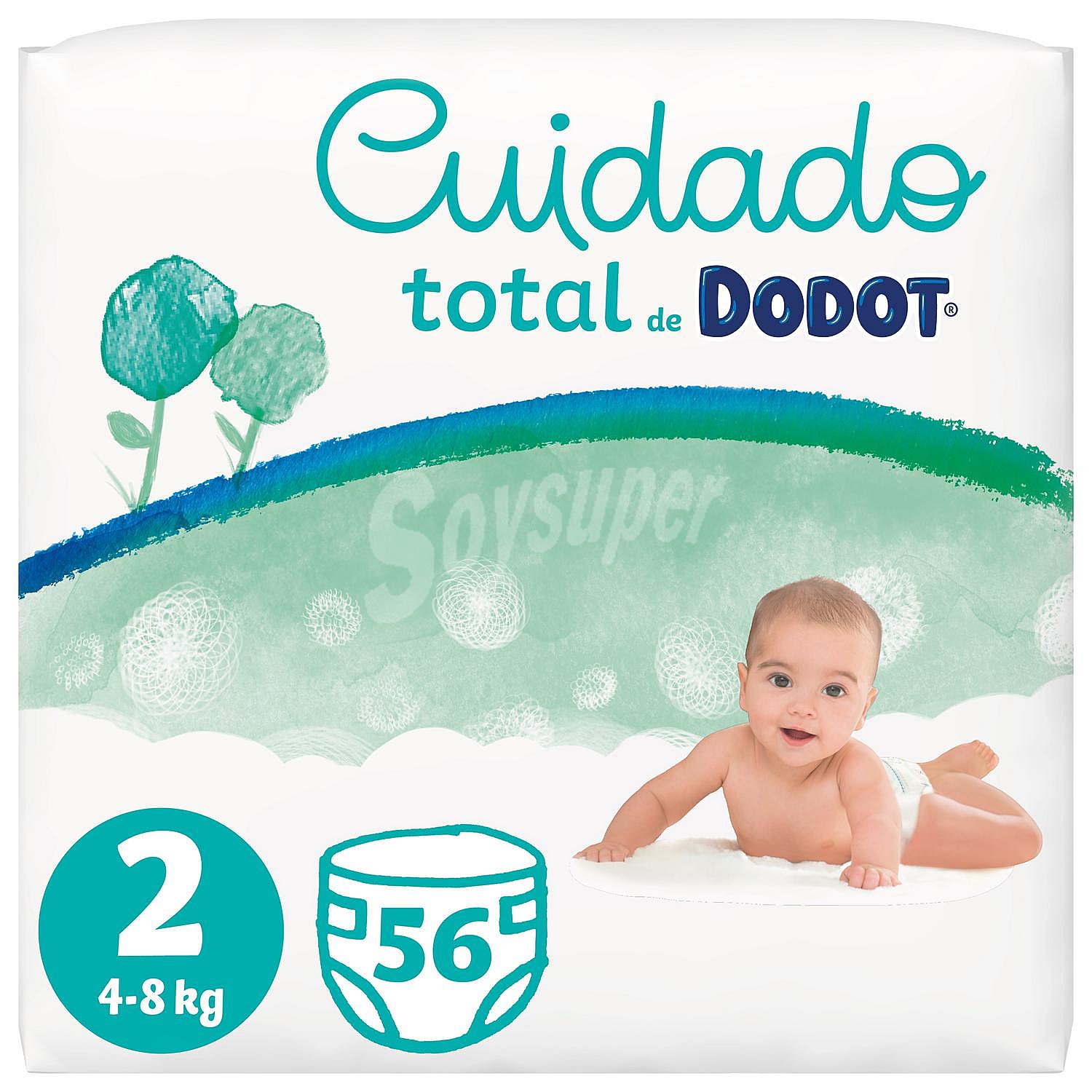 Pañales Dodot Cuidado Total T2 (4-8 kg)