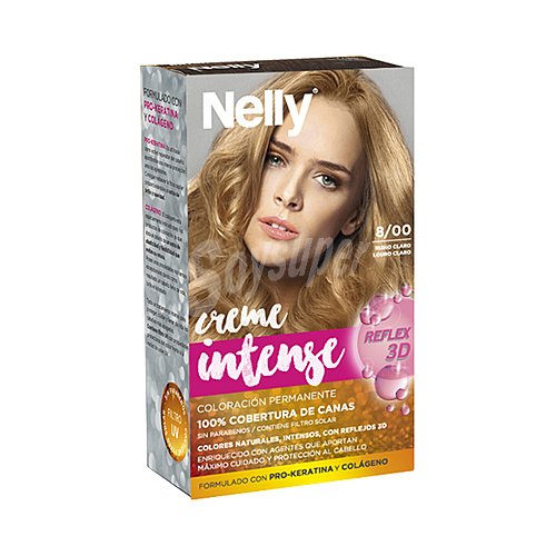 Nelly Tinte de color rubio claro, tono 8/00 nelly Creme intense