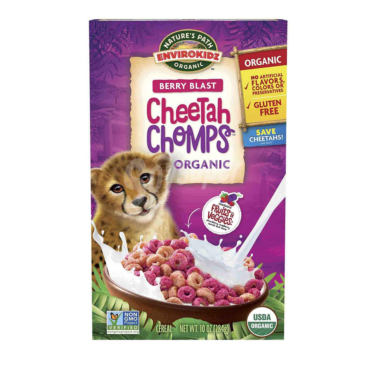 Cereales de fruta y verduras ecológico Cheetah Chomps Nature's Path sin gluten