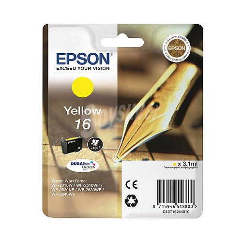 Cartucho de tinta epson 16 amarillo