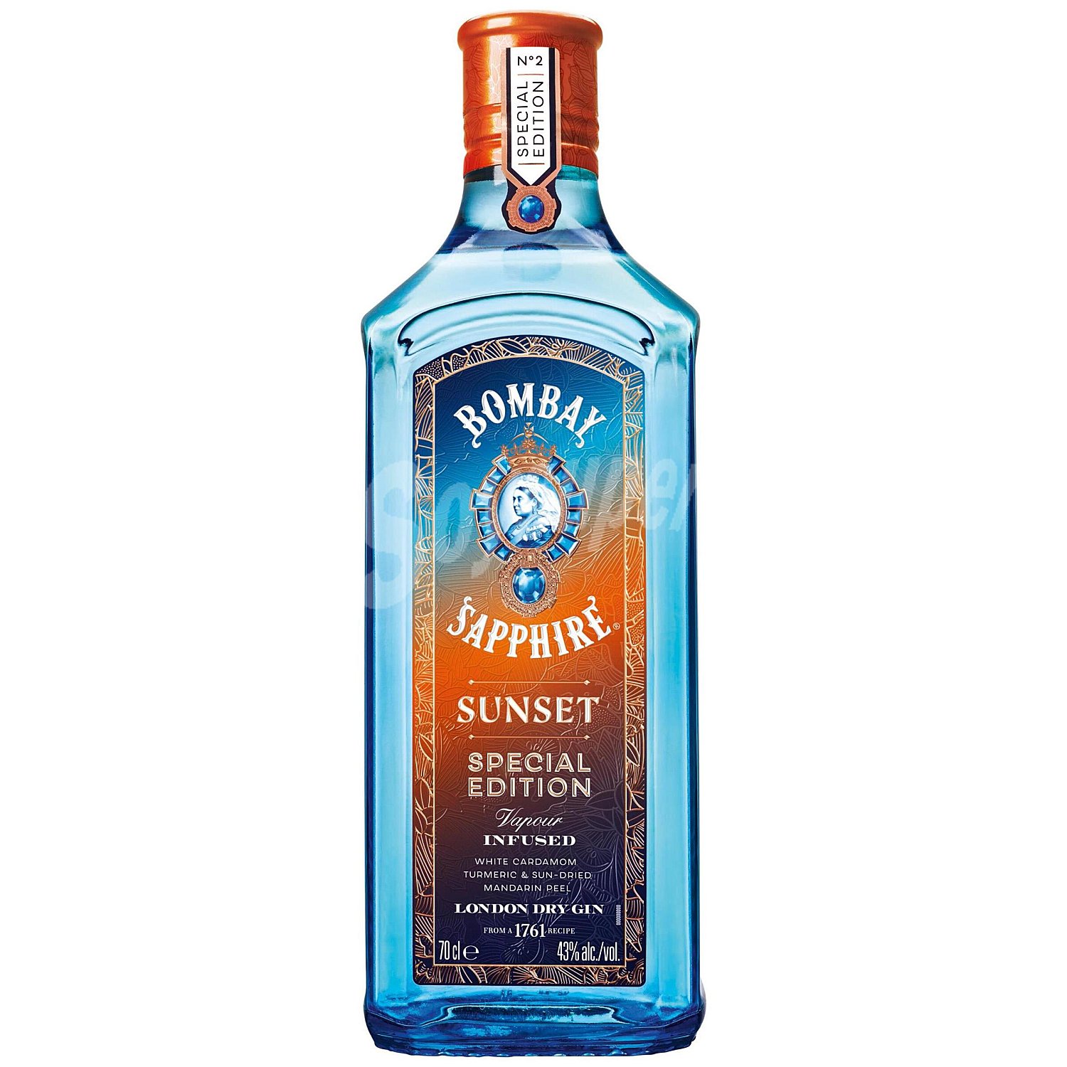 Sapphire sunset ginebra botella 70 cl