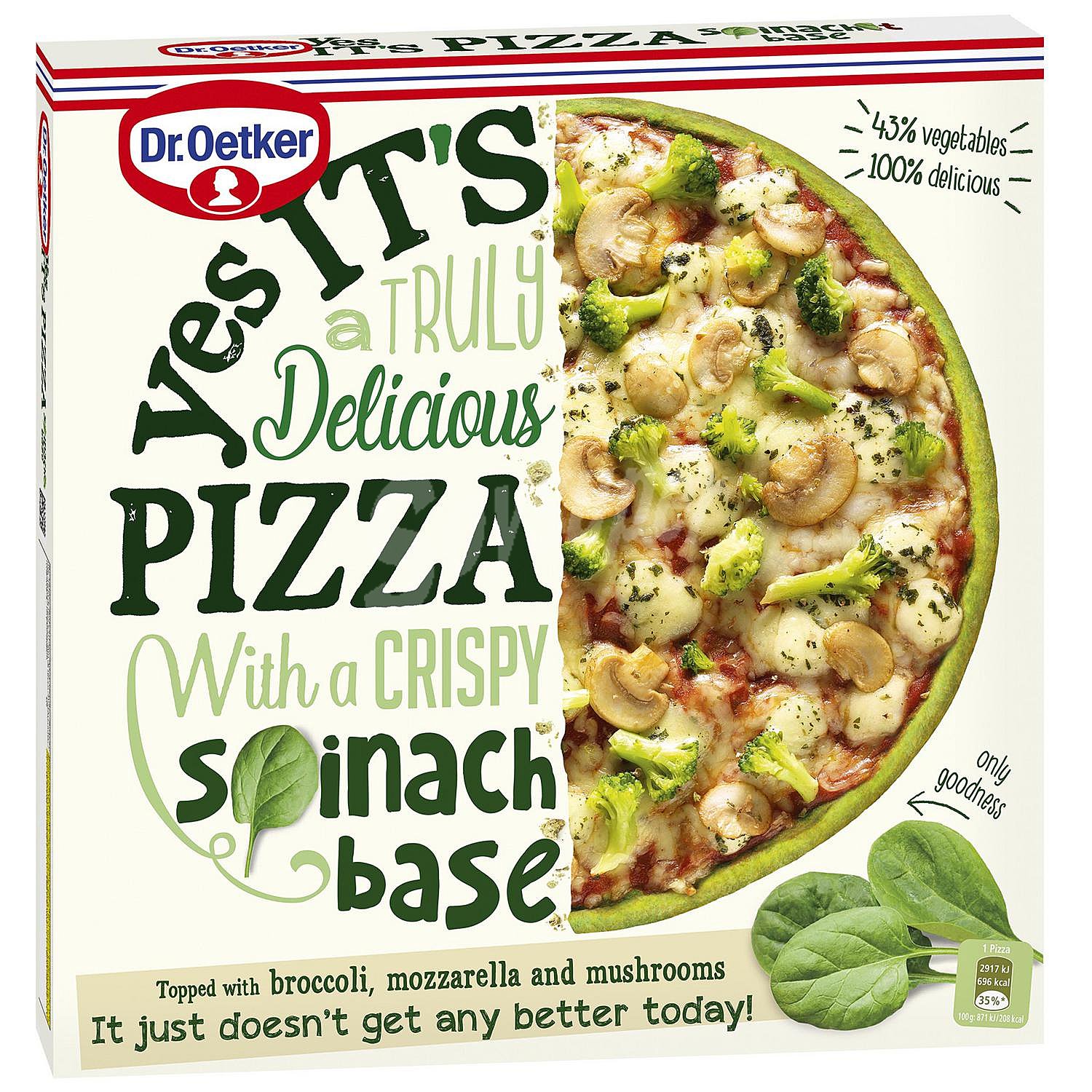 Pizza de espinacas Yes It's Dr. Oetker