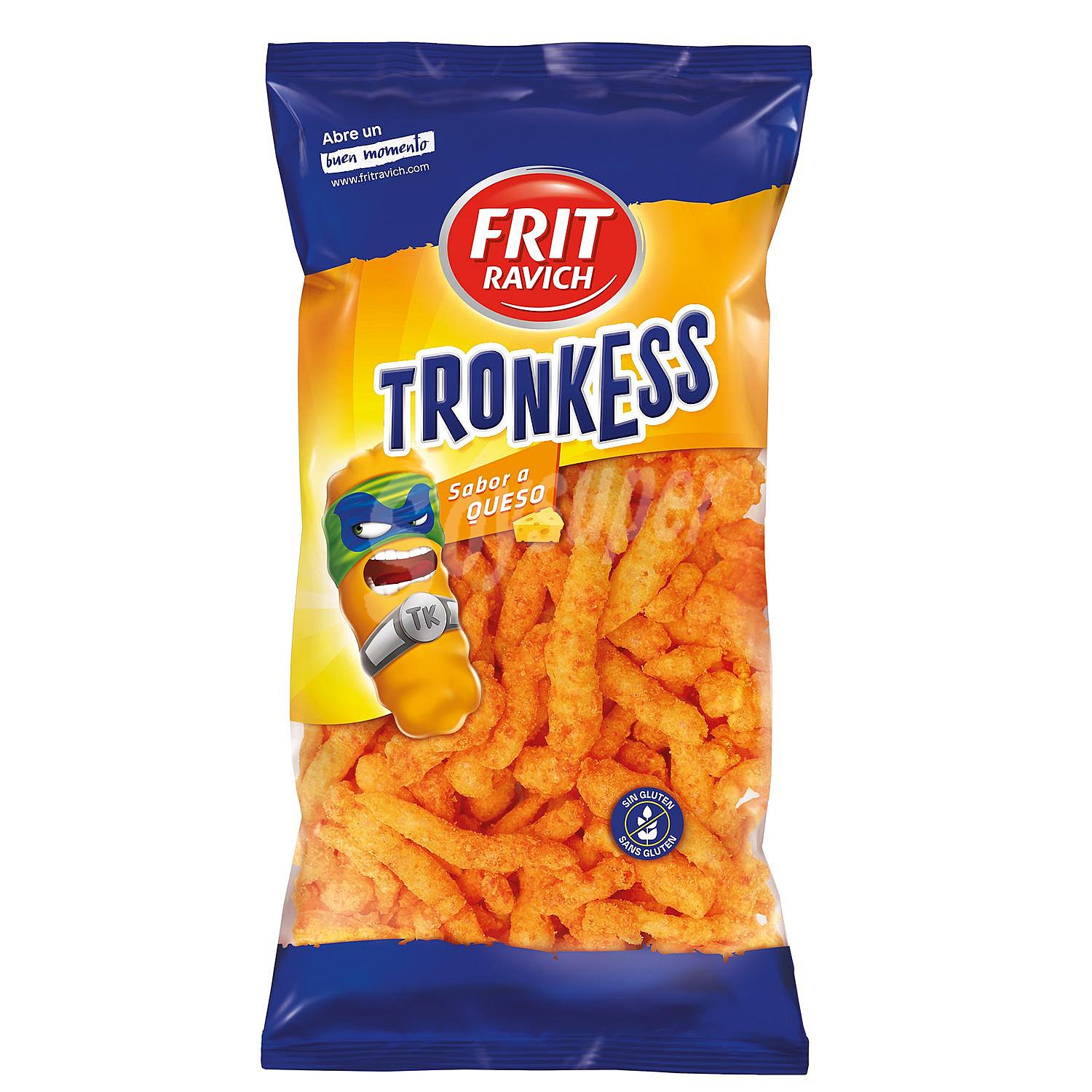 Aperitivo de maíz sabor queso Tronkess Frit Ravich sin gluten