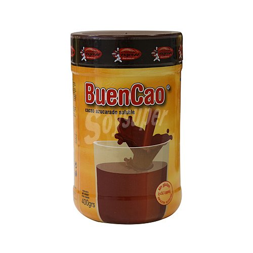 Buencao Cacao soluble azúcarado sin gluten buencao