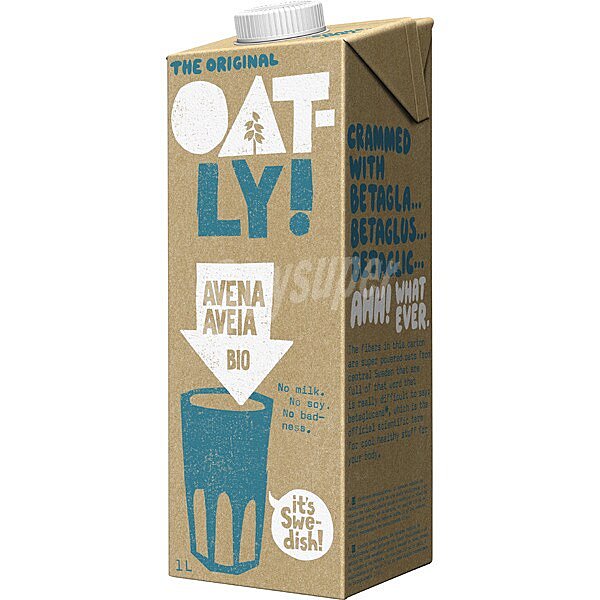 Bebida de avena ecológica oat.ly!